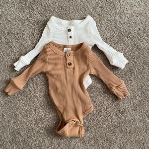 Neutral Baby Long Sleeve Onsies